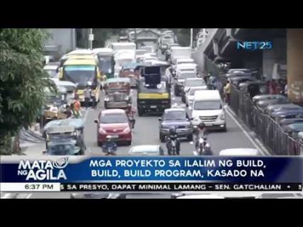 Mga Proyekto Sa Ilalim Ng Build Build Build Program Kasado Na