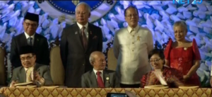 File photo of signing of the Comprehensive Agreement on the Bangsamoro in Malacanang grounds on March 27, 2014. (Eagle News Service)