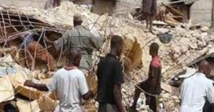 Seventeen died in a church building collapse in Nigeria in September 2014. (File photo)