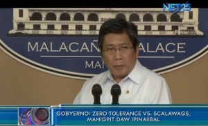 malacanang on cop scalawags