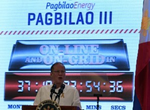 President Benigno S. Aquino lll delivers his speech during the launching of the 420-Megawatt Pagbilao lll Power Plant Project at the Fairmont Hotel in Makati City, Thursday (September 11). (Photo by Benhur Arcayan / Malacañang Photo Bureau)