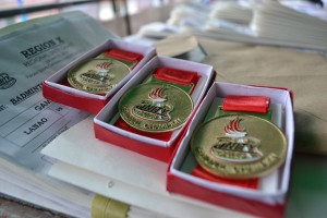 Medals for winning athletes of the "Unity Games", the Iglesia Ni Cristo's worldwide multi-sports league, whose Visayas championships will be held in Cebu on Nov. 17-18, 2014