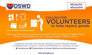 dswd-ruby volunteers repack