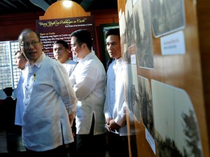 President Benigno S. Aquino III tours the facilities of the Museo ni Emilio Aguinaldo during the inauguration ceremony at the Emilio Aguinaldo Shrine in Kawit, Cavite on Friday (March 20).  The President has given his consent for the release of his text messages with resigned police chief Alan Purisima regarding the Mamasapano incident. (Photo by Gil Nartea / Malacañang Photo Bureau)