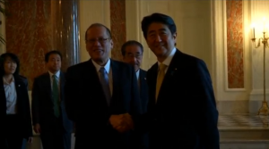 Japan and the Philippines have agreed to strengthen security ties in the latest move by Tokyo aimed at countering China's maritime ambitions in the South China Sea.  (Photo grabbed from Reuters video)