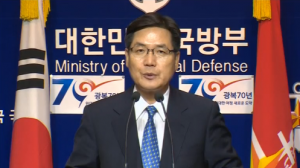 South Korean Defense Ministry Spokesman, Kim Min-Seok,  says it is closely monitoring North Korea after Yonghap news agency reported the North upgraded a missile tower.  (Courtesy Reuters/Photo grabbed from Reuters video)