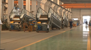 Some of the escalators manufactured by Suzhou Seloon Elevator Co., Ltd.,  who has already apologized to the victim's family.  (Photo grabbed from CCTV video)