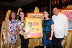 Presidential sisters Maria Elena “Ballsy” Aquino-Cruz and Aurora Corazon “Pinky” Aquino-Abellada attended the recent launching of the second series of limited edition special scented stamps and souvenir sheet, heldat Sofitel Hotel- Bulong Pulungan Forum. (Courtesy PHLPost website)