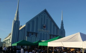 The Iglesia Ni Cristo's new house of worship at the EVM Self-Sustainable Eco-Farming Community for typhoon Yolanda survivors in Sitio New Era, Bgy. Langit, Alang-Alang, Leyte is the 540th house of worship built this year by the INC Church Administration. The new house of worship was dedicated to God in a worship service officiated by INC Executive Minister Bro. Eduardo V. Manalo. (Contributed Photo) 