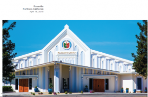 The Iglesia Ni Cristo house of worship in Roseville, California was dedicated to God on April 11, 2015.