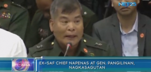 AFP 6th Infantry Division Commander Major General Edmundo Pangilinan attends the Senate reopening of the Mamasapano investigation.  (Eagle News Service)