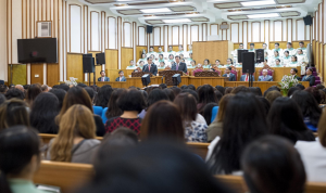 Iglesia Ni Cristo Executive Minister Brother Eduardo V. Manalo officiates the special worship service on Saturday, Feb. 13, at the locale of Fremont in California. (Photo from Eagle News US Bureau)