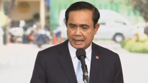 Prime Minister Prayuth Chan-ocha says a general election will take place in 2017, amid criticism that a draft constitution unveiled last week would delay the poll.  (Courtesy Reuters/Photo grabbed from Reuters video)