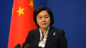 Chinese ministry spokeswoman Hua Chunying. China's Foreign Ministry said that a Chinese coastguard vessel did not enter Indonesian waters, after Indonesia protested against what it called an infringement of its waters. (Courtesy Reuters/Photo grabbed from Reuters video)