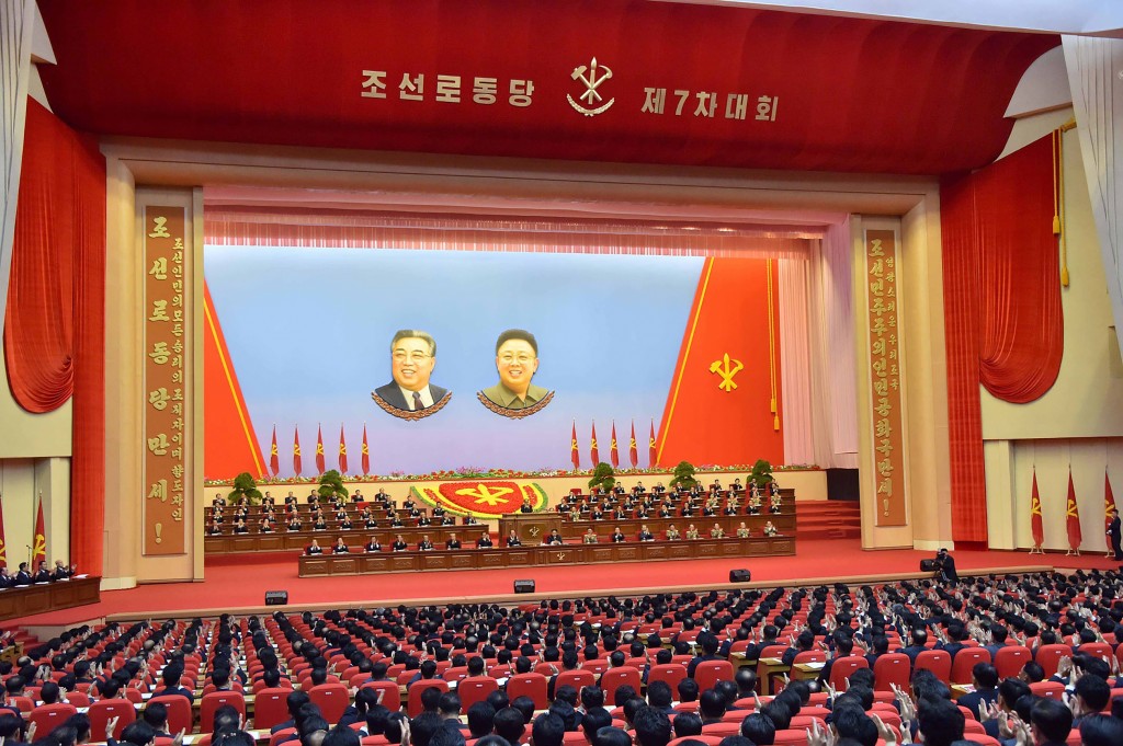 This photo taken on May 6, 2016 and released on May 7 by North Korea's official Korean Central News Agency (KCNA) shows the 7th Workers Party Congress at the 'April 25 Palace' in Pyongyang. / AFP PHOTO / KCNA VIA KNS / STR