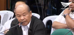 Retired Police Officer Arturo Lascanas again testifies before the Senate on Monday, March 6, 2017, linking President Rodrigo Duterte, when he was still the Davao City mayor, to the alleged killings of the so-called Davao Death Squad. (Eagle News Service)