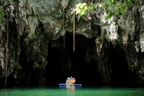 (FILES) This photo taken on June 30, 2011, shows plain clothes US navy officers visiting the Puerto Princesa Subterrarean River National Park on the western Philippine island of Palawan. Terrorist groups are planning to kidnap foreigners in a western Philippine island popular with tourists, the US embassy has warned, a month after a foiled attempt by Islamic militants to attack a nearby province. A travel advisory from the US embassy in Manila on May 10, 2017 warned Americans to "carefully consider" travelling to Palawan including an underground river which the UN lists as a world heritage site. / AFP PHOTO / NOEL CELIS