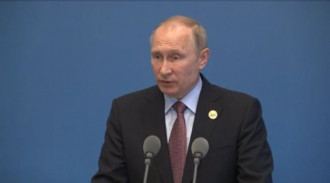 President Vladimir Putin said on Monday (May 15) that Russia saw no need to arm the Syrian Kurds, but said Moscow would maintain working contacts with them.(photo grabbed from Reuters (photo grabbed from Reuters video)