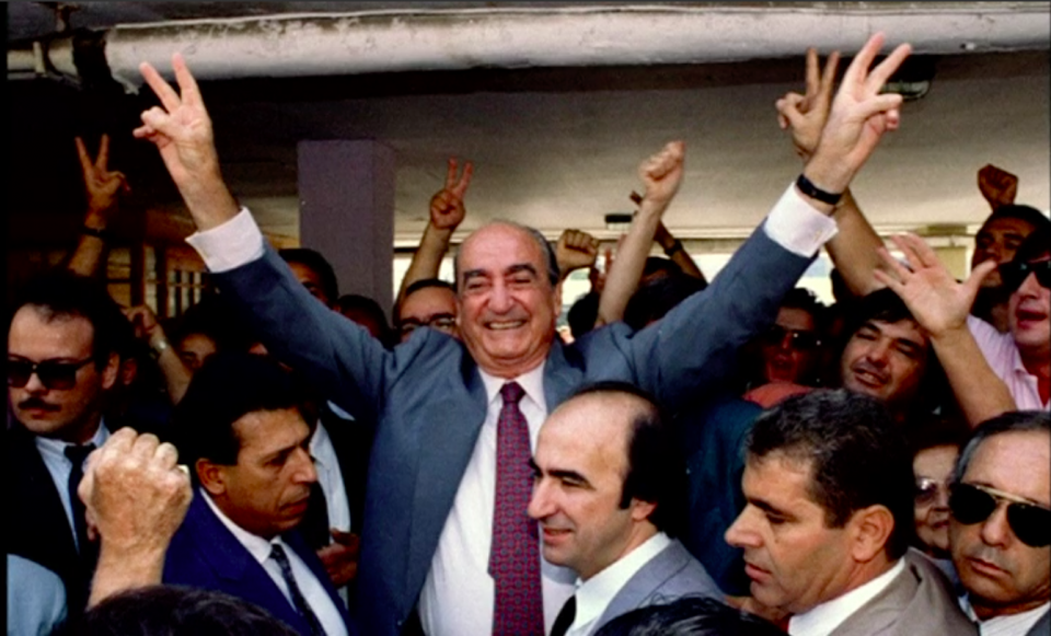 Former Greek Prime Minister Constantine Mitsotakis, one of Greece's most prominent veteran politicians, died early on Monday (May 29), his family said. He was 98. Photo grabbed from Reuters video file.