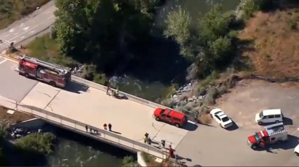 A 4-year-old girl, London DeDios, went missing on Monday (May 29) after she had gone into the Provo River near Bridal Veil Falls, Utah County Police said. Photo grabbed from Reuters video file.