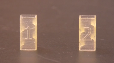 A super material developed by UK scientists promises to allow people to create their own acoustics using a grid and set of tiny bricks, similar to Lego. The team says it has created a sonic 'alphabet', which uses 16 positions to create any sound the user desires.(photo grabbed from Reuters video)