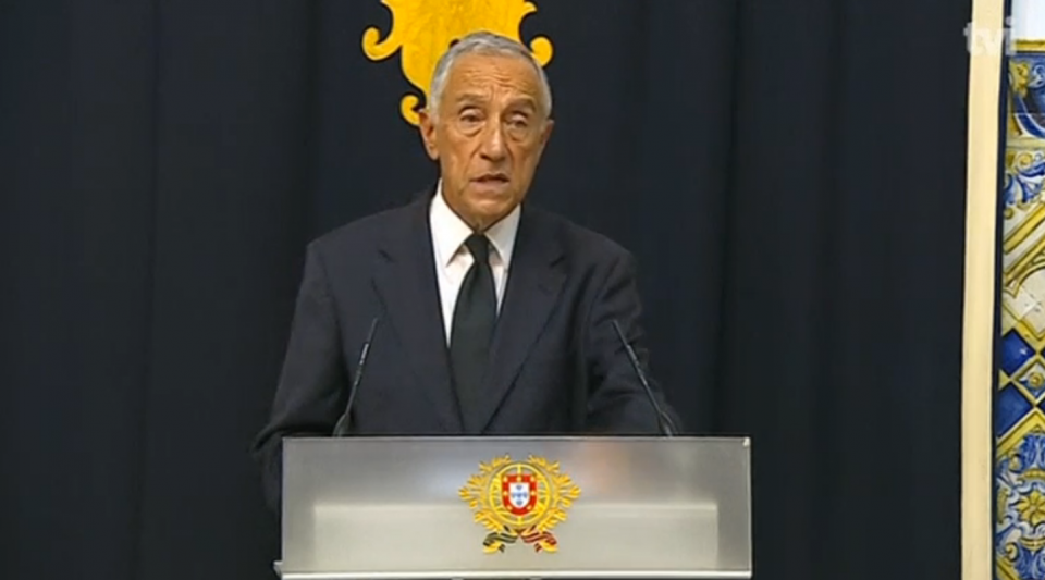 Portugal’s president Marcelo Rebelo de Sousa on Sunday (June 18) addressed the nation following a huge forest fire that had raged for two days killing at least 62 people. Photo grabbed from Reuters video file.