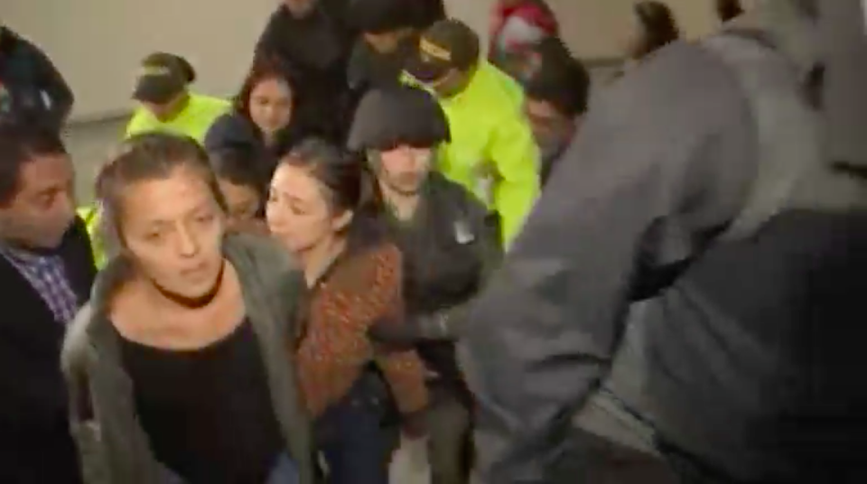 Eight people from a little-known urban guerrilla group have been arrested in connection with a bombing last week at an upscale mall in the Colombian capital Bogota, the police said on Saturday (June 24). Photo grabbed from Reuters video file.