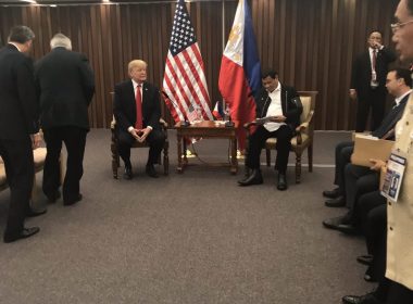 Bilateral talks between Duterte and Trump on Nov. 12, 2017.