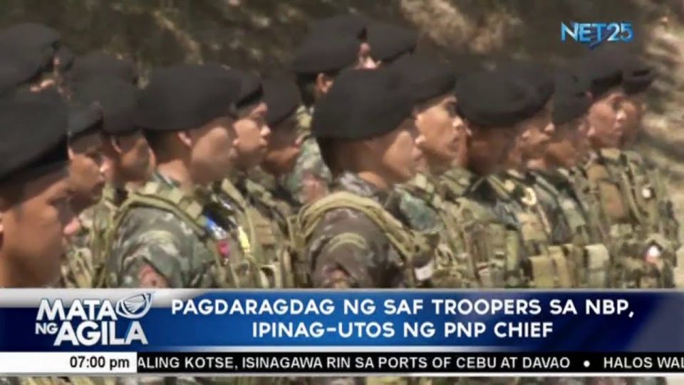 Palitan ng SAF contingent sa NBP, pinangunahan ni PNP Chief Dela Rosa ...