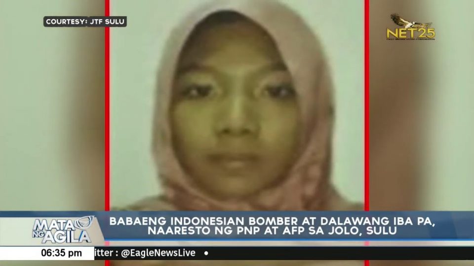 Military: Indonesian suicide bomber, 2 others nabbed in Sulu - Eagle News